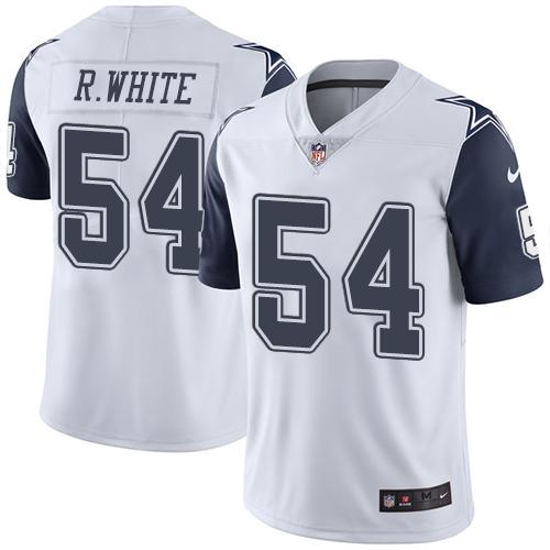 Nike Cowboys #54 Randy White White Men's Stitched NFL Limited Rush Jersey - Click Image to Close